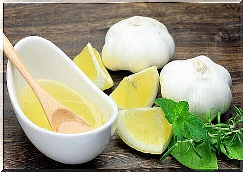 Lemon and garlic