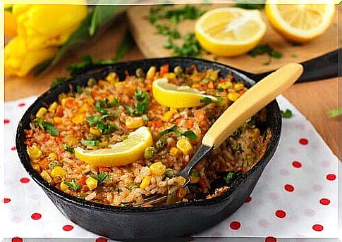 Delicious recipe for paella