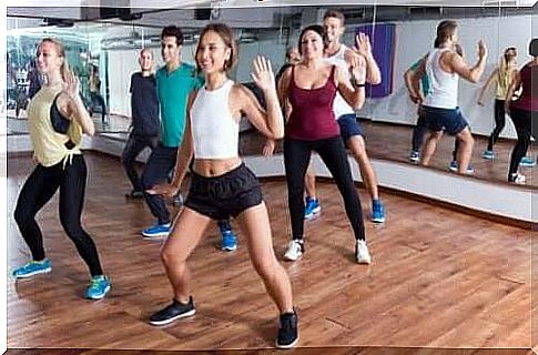 Zumba to lose weight.