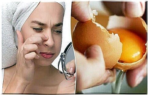 Face mask of eggs to cleanse and tighten the skin