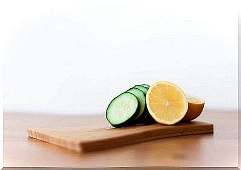 Cucumber and lemon