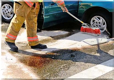 How to clean up gasoline spills