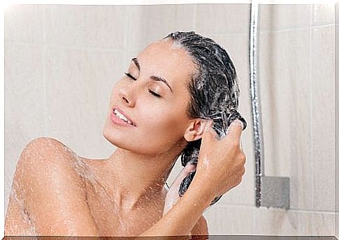 Woman in the shower