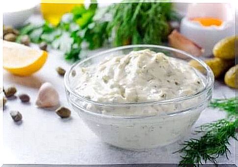 Homemade tartar sauces.