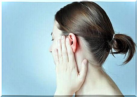 Person with ear pain