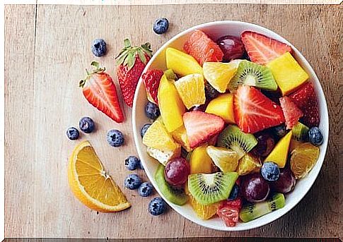 Bowl of fruit and berries