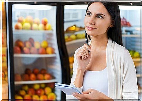 Woman thinking about nutrition